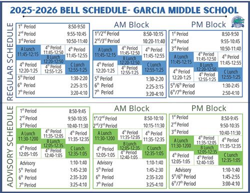 25-26 Bell Schedule